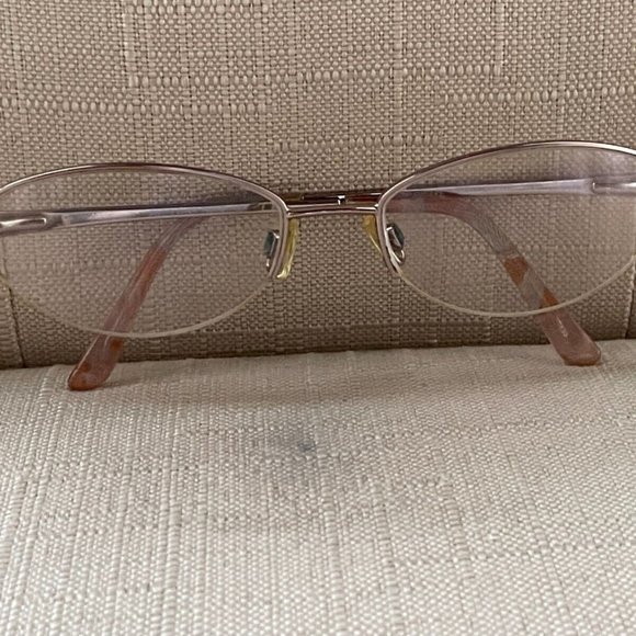 Sophia Loren Zyloware Eyeglasses Rose Gold Tone Half Rim Glasses 54[]18 135 - Picture 3 of 12